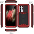 thumbnail image 7 of Allytech for Samsung Galxy S21 Ultra Case, S21 Ultra Waterproof Case with Built-in Screen Protector Dustproof Full Body Shockproof Heavy Duty Kickstand Case for Samsung Galaxy S21 Ultra 5G, Red, 7 of 7