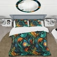 thumbnail image 2 of Designart "Feathered Tribal Paisley" Paisley Bedding Covert Set - Bohemian & Eclectic Bed Set With 2 Shams, 2 of 5