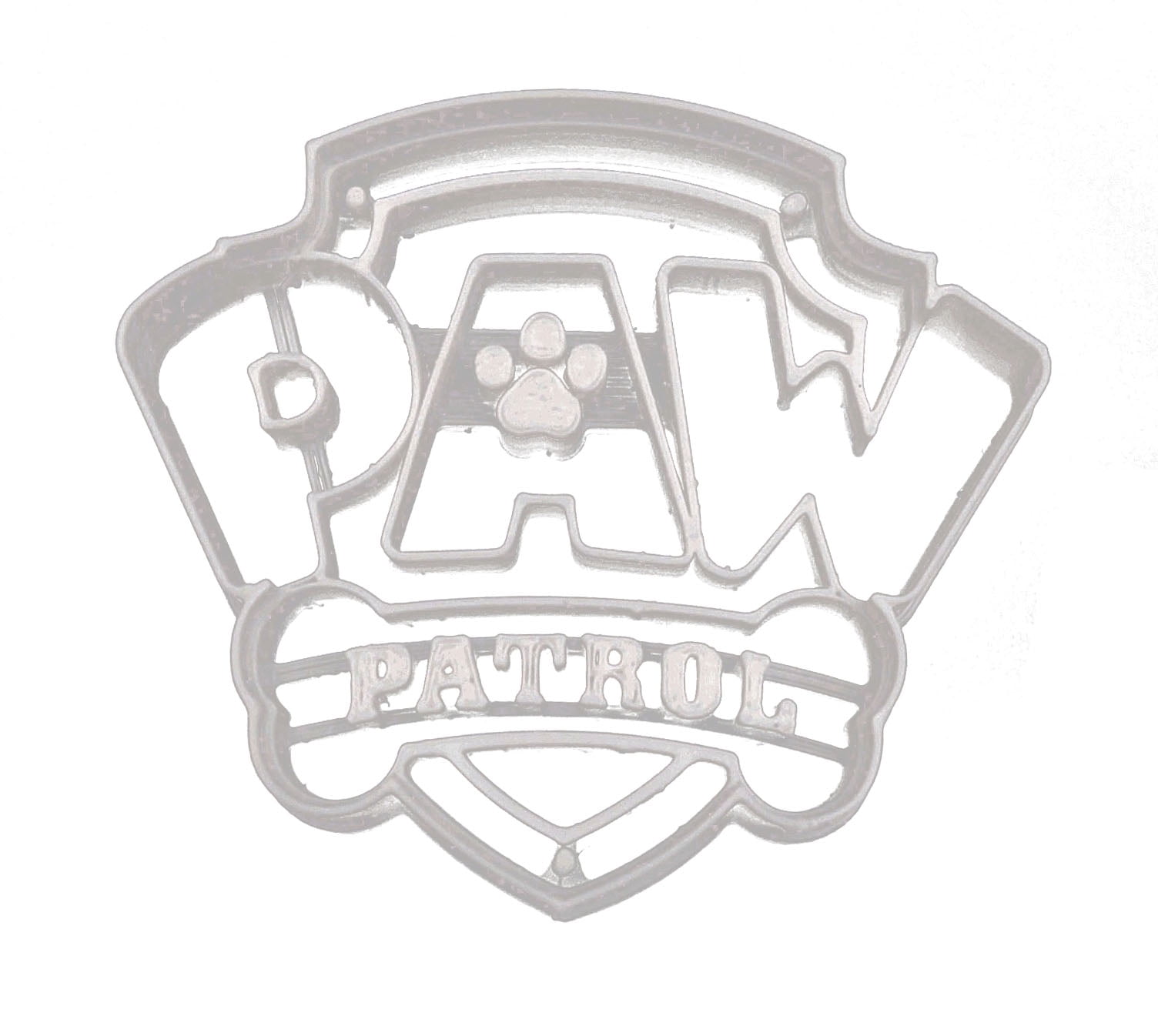 Paw Patrol Logo Cookie Fondant Cutter Set - Large Sizes! Extra