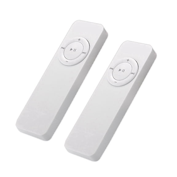 2X Portable USB Sport U Disk Mini Mp3 Music Player Support 32GB TF Card(White),2 x MP3 Player 2 x rope,white