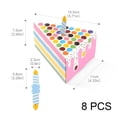 thumbnail image 3 of 8Pcs Cake Shaped Cookie Sweets Box Paper Gift Container Birthday Party Favors Dessert Chocolate Packaging Box, 3 of 7