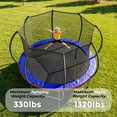 thumbnail image 6 of Mersco 12FT/14FT Trampoline for Kids with Mulifunctional Target Cloth,Outdoor Recreational Trampolines with Enclosure Net and Ladder,Jumping Trampoline SPACE for Birthday Gifts,Multicolor, 6 of 11