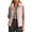 Pink, variant on Cropped Puffer Vest for Women Fashion Plus Size Lightweight Coats Sleeveless Stand Collar Zipper Winter Jackets Casual Fashion Travel Outerwear with Pockets