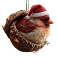 thumbnail image 2 of 3D Forest Animal Acorn Ornaments Resin Hanging Ornaments for Christmas Tree Realistic Animal Figures Home, Party Decor, Cozy Forest Theme Collection, 2 of 7