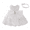 White, variant on IBTOM CASTLE Baby Girl Christening Baptism Gowns with Headband Bowknot Pageant Wedding Birthday Princess First Communion Ruffle Tutu Dress 6-9 Months Royal Blue
