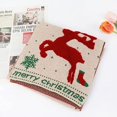 thumbnail image 4 of Bufanda De Ciervo Pequeño De Navidad Mujer Otoño E Invierno Bufanda De Niña Suave De Punto Año Nuevo Cuerno De Alce Rojo Bufanda De Doble Cara Engrosada Para Estudiantes, Blanco roto, 4 of 5