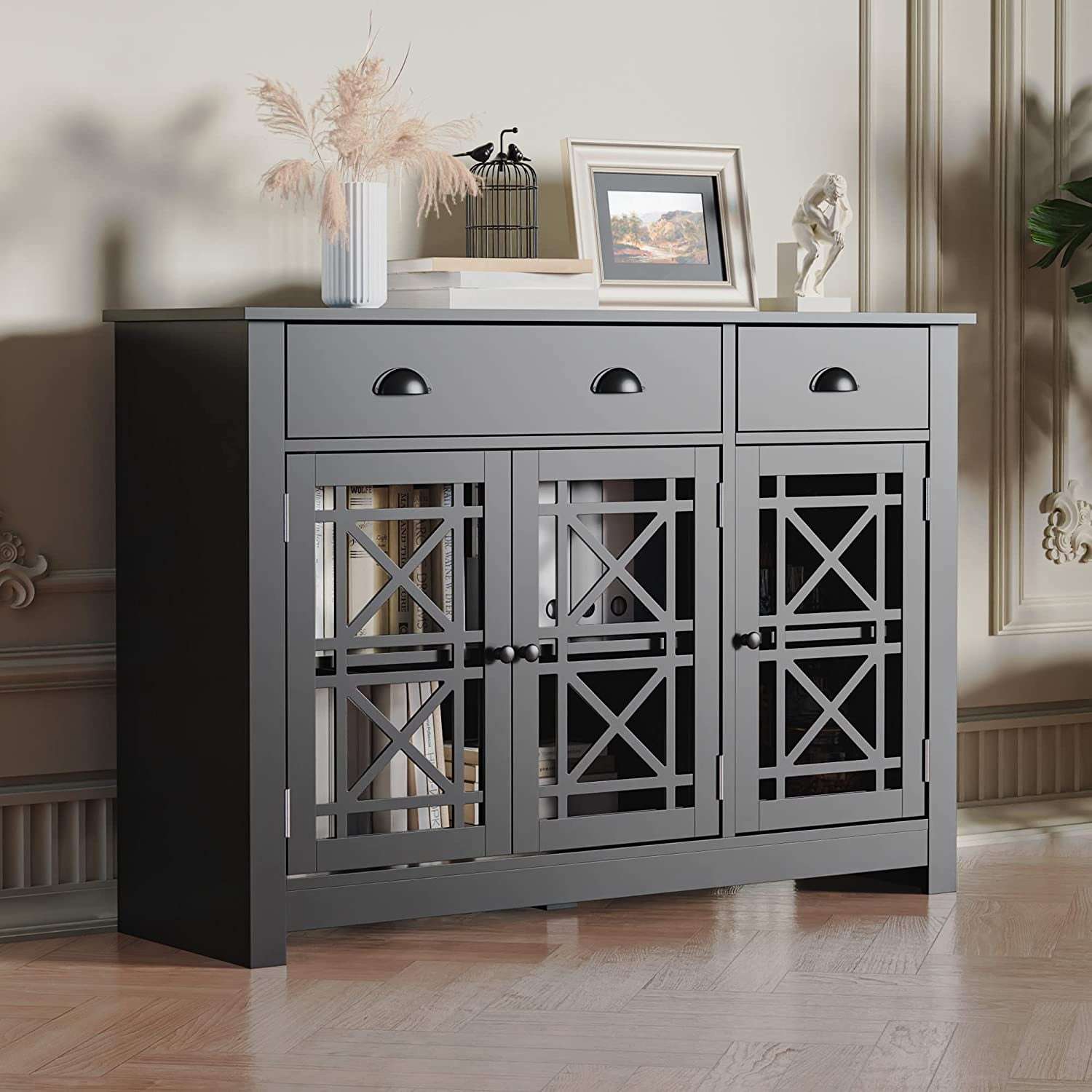 Cozy Castle Modern Wood Buffet Cabinet with Storage, Sideboards and ...