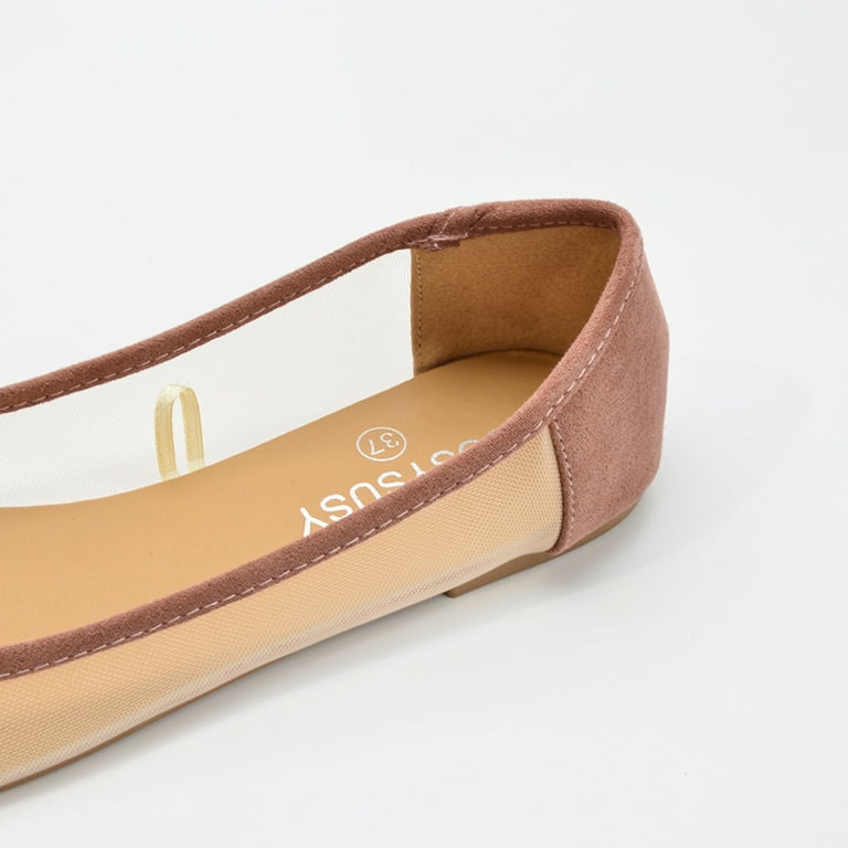 TOWED22 Womens Baden Ballet Flats Comfortable Everyday Ballet Shoes for Women Pink 7 Walmart