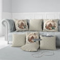 thumbnail image 6 of Mughal Splendor Indoor/Outdoor Pillow with Removable Cover in Brown 26x26, 6 of 7