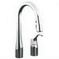 thumbnail image 2 of Kohler  Simplice Two-Hole Kitchen Sink Faucet with 14.75 in. Pull-Down Swing Spout, DockNetik Magnetic Docking & 3-Function Sprayhead Sweep Spray - Polished Chrome, 2 of 3