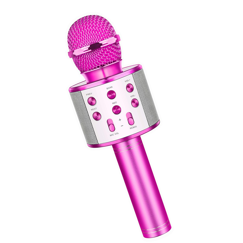 Reactionnx Wireless Portable Handheld Bluetooth Karaoke Microphone mini 