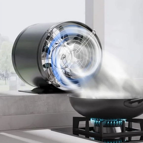 Fiudx Extractor de Aire Silencioso Multifuncional, Potente Ventilación con Motor de Cobre, Aspas Engrosadas para Reducir El Ruido, Circulación de Aire Eficiente, Uso En Cocina, Baño y Oficina, 40 W d