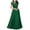 Green, variant on Qiopertar Lace Bridesmaid Evening Gowns for Women Chiffon Long Sleeve V-Neck Formal Cocktail Party Dresses