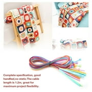 YLSHRF Crochet Hooks with Cable, Knitting Needles with Cable,ABS Plastic Afghan Tunisian Crochet Hook Set with Cable Carpet Rug Weave Knitting Needles 12Pcs