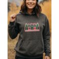 thumbnail image 2 of Snowflake Christmas Hoodie for Men Women, Holiday Pullover Hooded Sweatshirt, Cozy Cotton Poly Blend, Festive Winter Outfit, 2 of 5