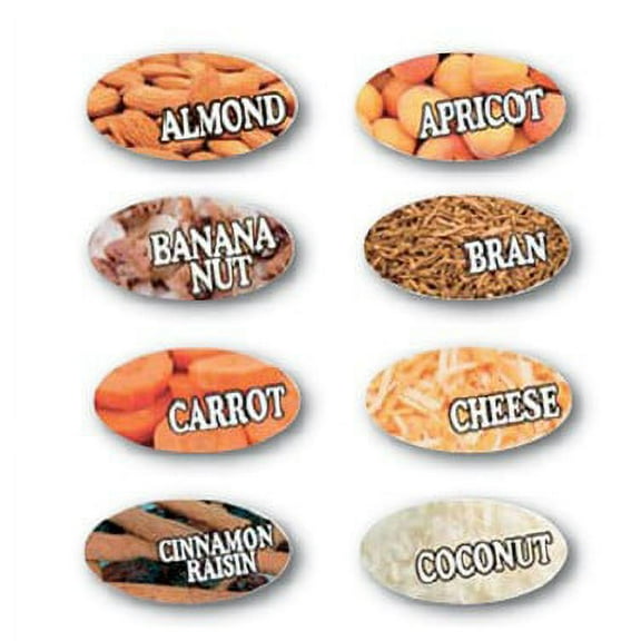 Specialty Printing Oval Cherry Flavor Label, 1.96" x 31/32" | 1000/Roll