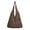 Coffee, variant on Stylish Woven Tote Handbag from Wool | Versatile Friendly Shoulder Bag for Women