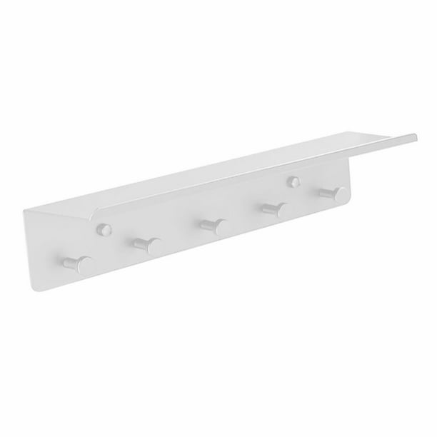 Ganchos para colgar llaves, colgador de llaves con estante organizador para llaves Blanco