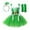 Green-4, variant on Baby Outfit Christmas Sleeveless Christmas Elf Dresses for Girls with Headband and Pair of Gloves Set Green Tutu Girls Formal Dresses Size 2-3 Years