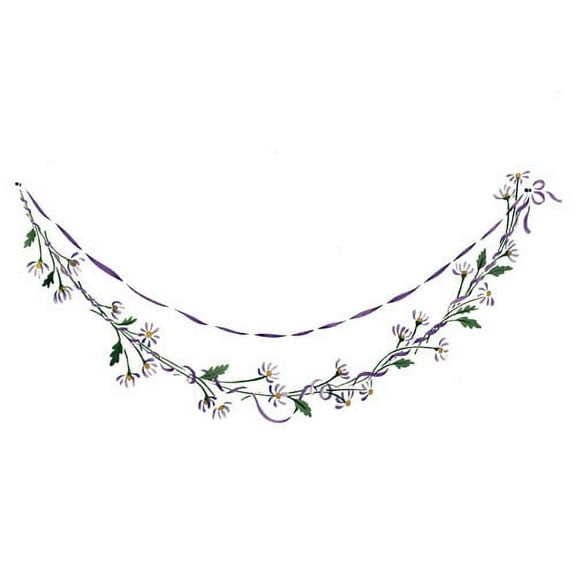 Flower Chain Wall Stencil - DEE900 by DeeSigns