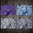 thumbnail image 4 of 1 Pc Men Breathable Milk Fiber Boxer Briefs, Comfortable Ben’s Underpants, Random Color, 4 of 7