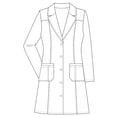 thumbnail image 3 of Panda Uniform lab coat women and doctor coat | white lab coat & Medical Lab coat, 3 of 4
