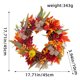 thumbnail image 3 of Guirnaldas de otoño, flores artificiales, corona, adornos colgantes, festival, corona de flores de piña, colgante de puerta, letrero de puerta de patio rural, corona de flores de rama muerta, colgante, 3 of 9