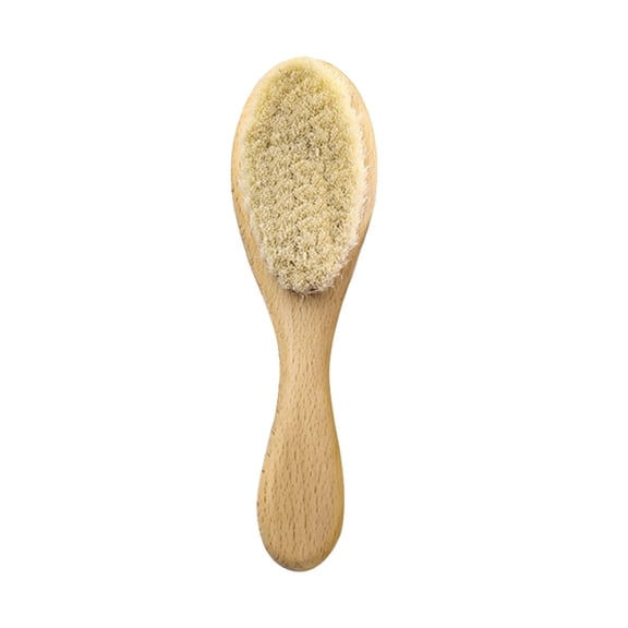 Baby Hair Brush and Comb Set for - Wooden Baby Grooming Kit with Soft Goat Hair - Gentle Gentlecare for Cradle Cap and Delicate Scalp
