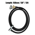 thumbnail image 3 of Unique Bargains 2pcs 59' Tire Inflator Hose Adapter Dual Lock on to Lock on Connection with Air Release Valve Black, 3 of 6