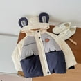thumbnail image 7 of Godderr 1-7Y Baby Boys Girls down Winter Jacket with Cute Ears Comfortable Hooded Warm Cotton Coats with Zip down Coats, 7 of 7