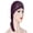 z Purple, variant on Uooqdmx Head Wraps for Women, Head Scarf for Women's Hair, Pre Tied Head Scarf for Women, Chemo Headwear for Women, Black One Size