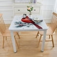 thumbnail image 3 of nygtbtfer Winter Cardinal Bird- Table Cloth TableCloths Reusable Table Covers Durable Outdoor Table Cloths Cover For Parties Kitchen Dining Elastic Edge, 3 of 7