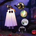 thumbnail image 3 of Fantasmas Colgantes de Halloween, Decoraciones de Halloween para Exteriores con Sombrero de para Patio, Jardín., 3 of 5