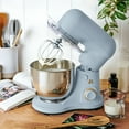 thumbnail image 3 of Beautiful 3.5 Qt Stand Mixer, Cornflower Blue with Flat Beater, Dough Hook, Balloon Whisk, 3 of 21