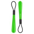 thumbnail image 6 of Unique Bargains 1 Pc Sling Short Handle Hangable Shoe Horn for Shoe 11.81"x1.5" Green Black, 6 of 6