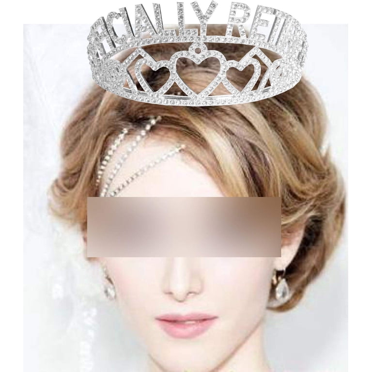 Silver and Gold Retired Tiara Meant2ToBe Silver Retirement Party Sash and Tiara Set  main image 3