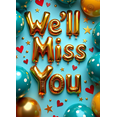 thumbnail image 4 of Colorful We ll Miss You Banner with Balloons Stars and Flowers Background Party Decoration for Farewell Parties Departure Celebrations Photo Booths and Gatherings, 4 of 8