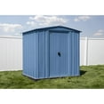 thumbnail image 2 of Arrow Classic Steel Storage Shed, 6x5, Gris bleu, 2 of 8