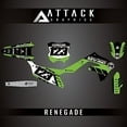 thumbnail image 3 of Attack Graphics Custom Renegade Complete Bike Graphics Kit for Kawasaki KX450 2023, 3 of 4
