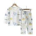 thumbnail image 5 of Summer Toddler Kids Clothing Set Shirt and Short Pants Set Boys Girls Printed Round Neck 2 Piece Outfits Children's Casual Set 4-5 Years Yellow, 5 of 5