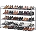 thumbnail image 1 of Organizador de zapatos Shelf MISSLO de 4 niveles, 110 x 29 x 82 cm, gris, 1 of 7
