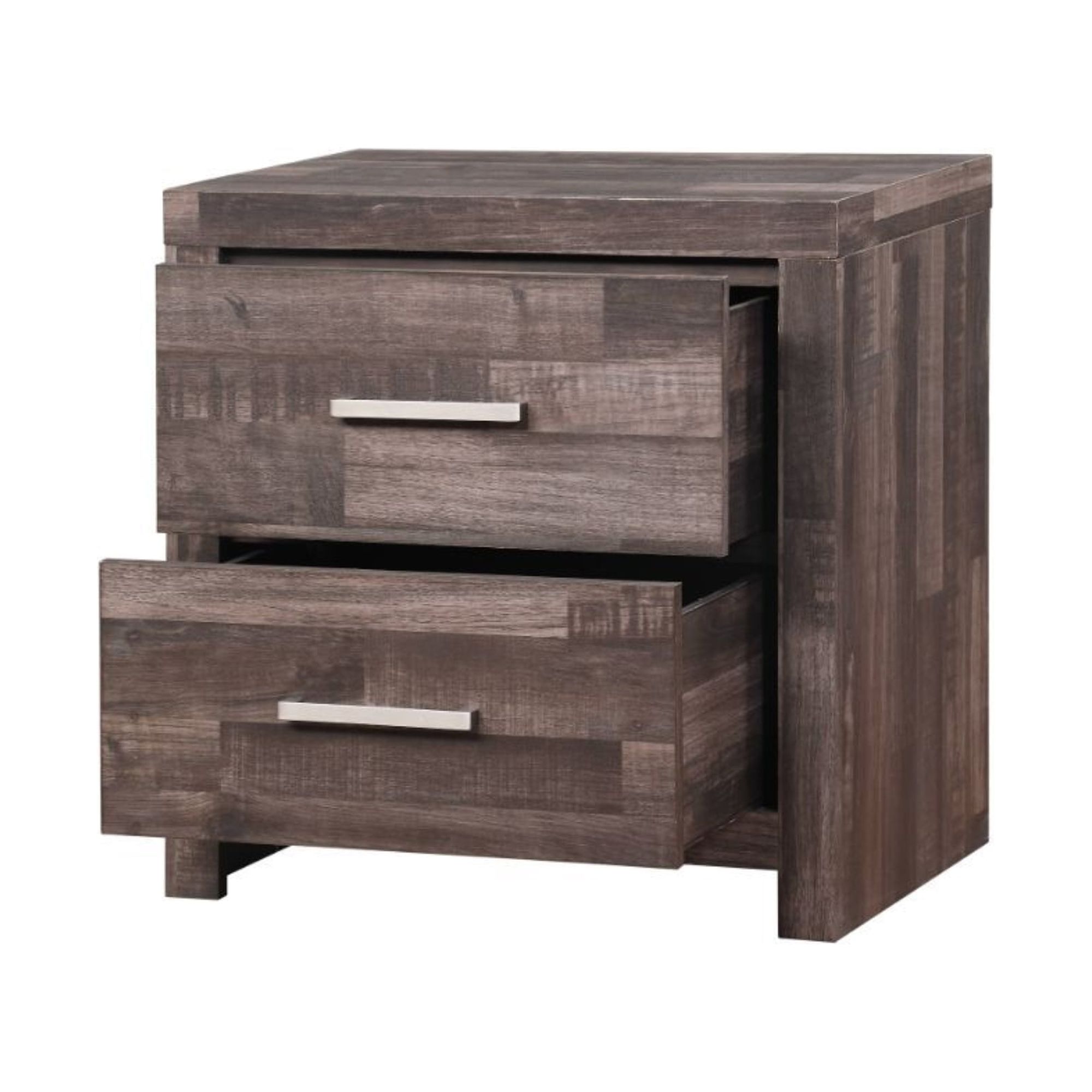 ACME Juniper Modern Composite Wood 2-Drawer Bedroom Nightstand in Dark Cherry - image 3 of 4