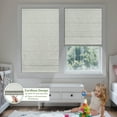 thumbnail image 3 of MiLin Cordless Roman Shades Blackout Roman Window Shades, Fabric Roman Blinds Custom Size Privacy Window Treatments Insulated for Home (Blackout Beige, 55" W X 48" H), 3 of 6