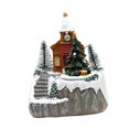 thumbnail image 4 of Centro de mesa con movimiento musical de casa navideña con luces y música, escena de nieve, regalos de fiesta para esposa, cumpleaños de año Nuevo árbol de Navidad, 4 of 8