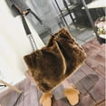 thumbnail image 3 of CHUNTIAN Large Capacity Fuzzy Shoulder Bags For Women Hobo Handbags Fur Handbags Fashion Bags, 3 of 6