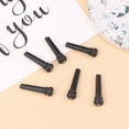 thumbnail image 5 of 6Pcs Folk Guitar Ebony String Cone Solid String Vertebra String Nail Guitar Bridge Pins Wooden Pegs Guitar Parts Accessories, 5 of 19
