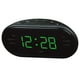 thumbnail image 3 of Radio reloj digital AM/FM con batería, alarma dual, función de repetición de alarma, reloj con zumbador Verde, 3 of 3