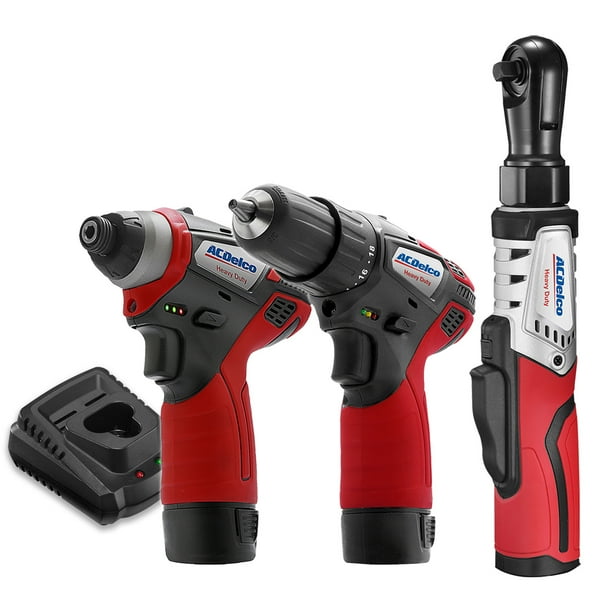 ACDelco G12 Series 3Tool Cordless Combo 3/8" Brushless Ratchet Wrench