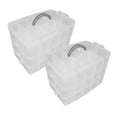 thumbnail image 4 of Minkissy 2Ud Caja De Almacenamiento De Plástico Con Y 3 Capas Para Organizar Cosméticos Y Artículos, 4 of 7