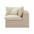 thumbnail image 3 of Cali Natural Wicker Outdoor Corner Chair, 3 of 9
